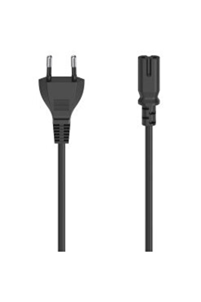 Hama Cablu de alimentare, ștecher Euro - priză cu 2 pini (canal pentru două p...