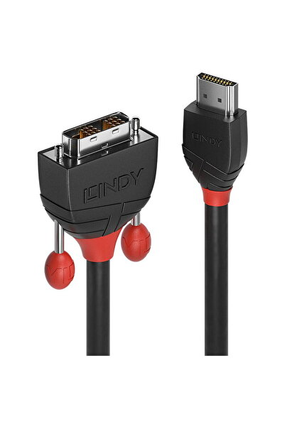 LİNDY Cablu HDMI la DVI-D pentru o persoană legătură, linie neagră, 0,5 m