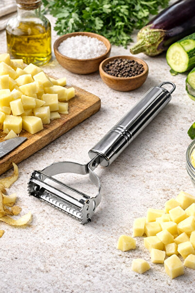 Binbirreyon سكين سبان سويكاك للتقشير السهل 17 سم من الفولاذ المقاوم للصدأ RA972