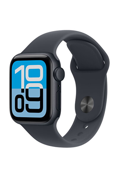 Apple Carcasă din aluminiu Midnight de 40 mm pentru ceas SE 3 GPS cu curea sp...