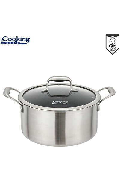 Heinner SEMIOALA INOX+CAPAC 28x13CM,7L,TITANIUM3