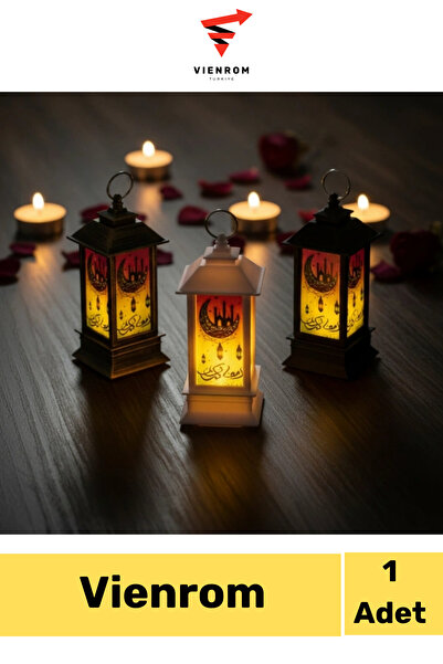 Vienrom #LedLamba Ambiyans Kare Kubbe Dekoratif Pilli Ramazan Temalı Aydınlat...