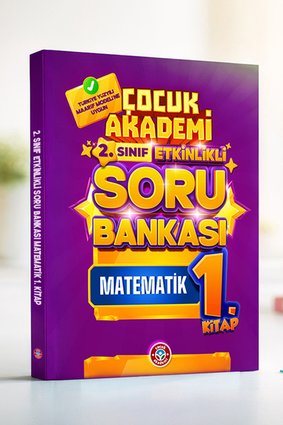 Çocuk Akademi 2. Sınıf Etkinlikli Soru Bankası Matematik 1. Kitap