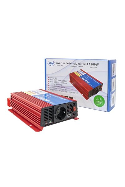 PNI ELECTRIC AUTO INVERTER L 1200 W POWER SUPPLY 12 V OUTPUT 230 V