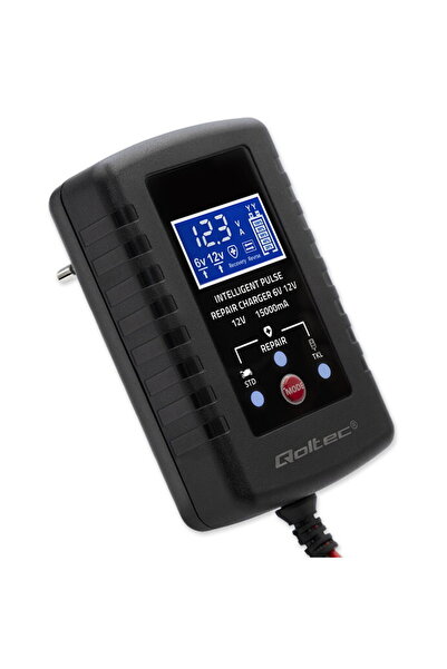 Qoltec Încărcător pentru baterii AGM GEL STD 6V 12V 2A cu afișaj LED