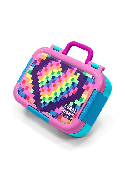 Coral High Παιδικό πολύχρωμο μπολ φαγητού από ανοξείδωτο ατσάλι με σχέδιο καρ...