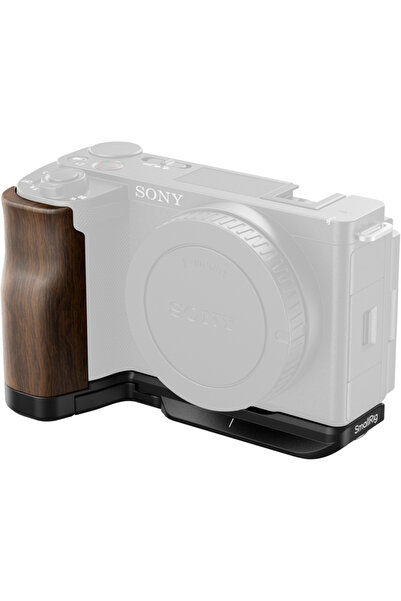 SmallRig Placă de montare în formă de L 4864 cu mâner din lemn pentru Sony ZV...