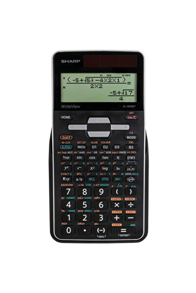 Sharp Calculator științific, 16 cifre, 640 funcții, alimentare dublă, EL-W506...