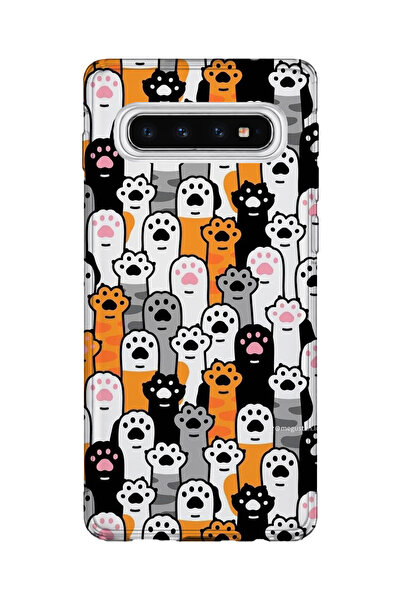 lelia حافظة هاتف شفافة مطبوعة متوافقة مع هاتف سامسونج جالاكسي S10 |   مجموعة:...