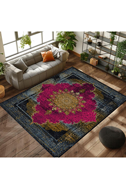 Reyhani Klasik-17 Desenli Kaymaz Taban Makinede Yıkanabilir Çocuk Gamıng Halı...