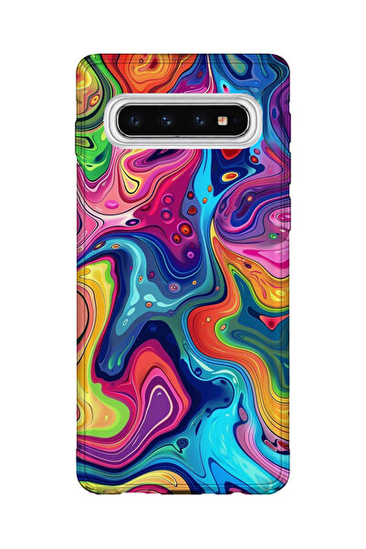 lelia حافظة هاتف شفافة مطبوعة متوافقة مع هاتف سامسونج جالاكسي S10 |   مجموعة ...