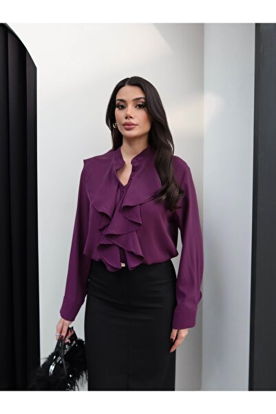 ESRAHELVACI Judge Collar Ruffle Shirt