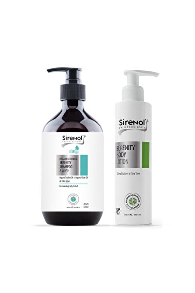 Sirenol Serenity Body Care Set - Organic Hair and Body Shampoo + Moisturizing...