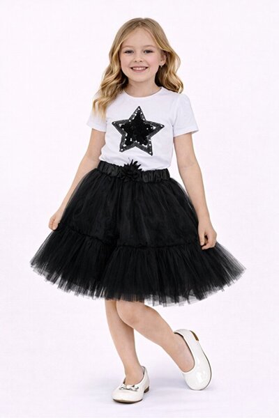 NOBLE STORE 23 Απριλίου 29 Οκτωβρίου Σετ Φούστας Τούτου με Παγιέτες και Λεπτο...