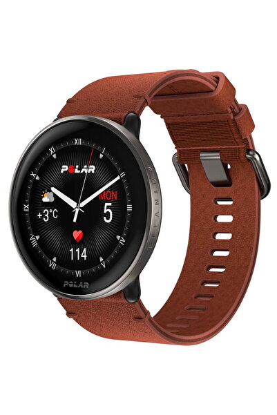 POLAR Ceas inteligent Ignite 3 cu curea din piele și silicon din titan