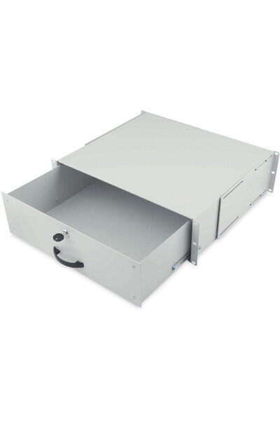 Assmann Sertar pentru accesorii de rețea 3HE 483 mm gri, încuiat