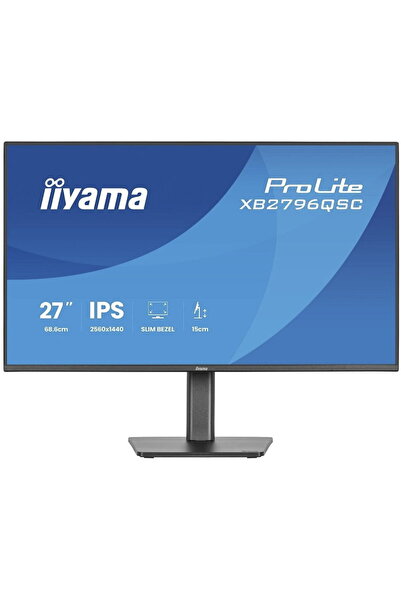 IIYAMA Monitor IPS XB2796QSC-B1 de 27" cu HDMI+USB-C, format 16:9