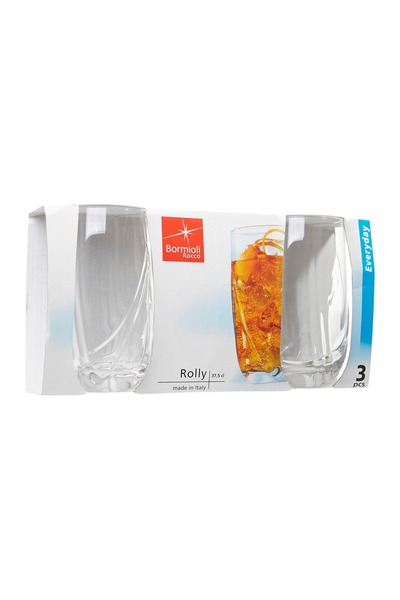 Bormioli Rocco Italian glass set of 3 pieces