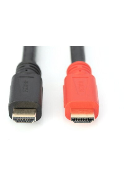 Assmann Cablu Ethernet HDMI, Amplificator, 15 m, Negru
