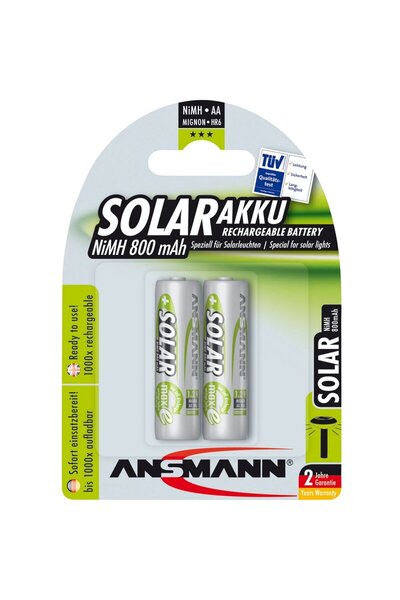 ANSMANN Baterie/încărcător reîncărcabil 1x2 maxE NiMH AA 800 mAh SOLAR