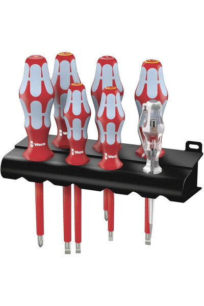 wera 3160 i/7 Screwdriver Set with Stainless Steel + Holder
