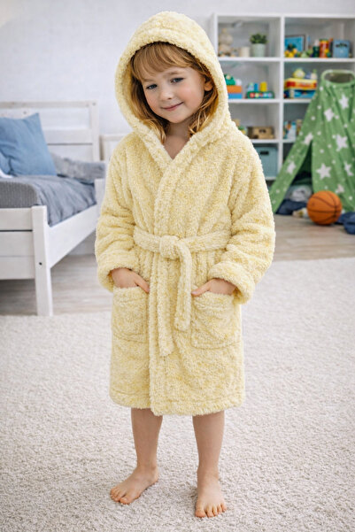 Mislina Home Luna Soft Girls'/Boys' Hooded Wellsoft Bathrobe Plush Dressing G...