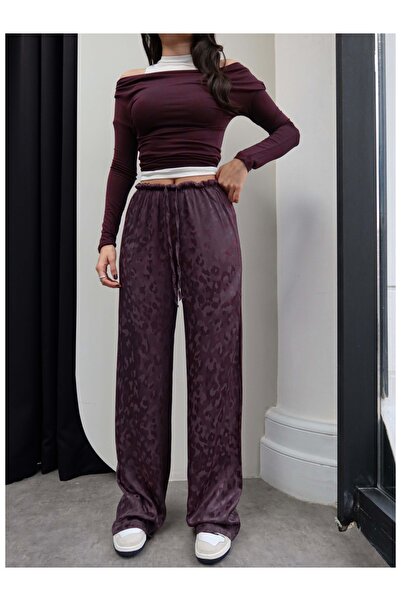 ESRAHELVACI Jacquard Satin Trousers