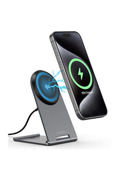 Veger Wireless Charger Q7, 15 W, Gray