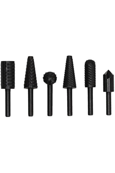 Generic Set of 6 Metal and Wood Milling Cutters, 6 mm Shaft