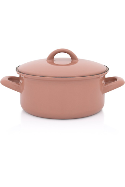 Metalac Pot 1.5l with Lid Moka enamel/16cm/1.5l