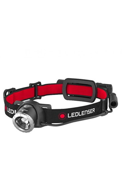 Ledlenser Lanternă LED cu bandă de susținere H8R neagră și roșie
