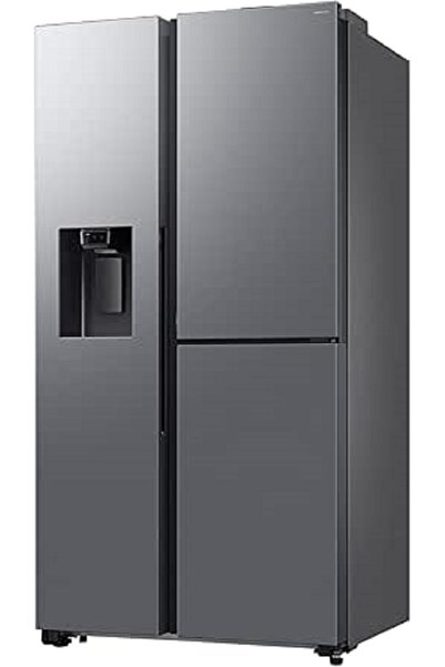 Samsung ثلاجة جانبية مصممة خصيصًا بتقنية الذكاء الاصطناعي بسعة 21.5 قدم مكعب/...