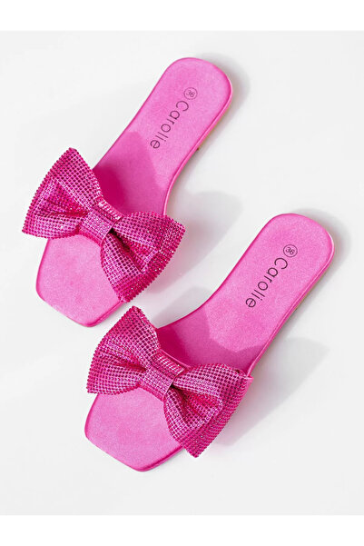 Zaira Women's fuchsia satin Slipper Augustina #19721 - 40