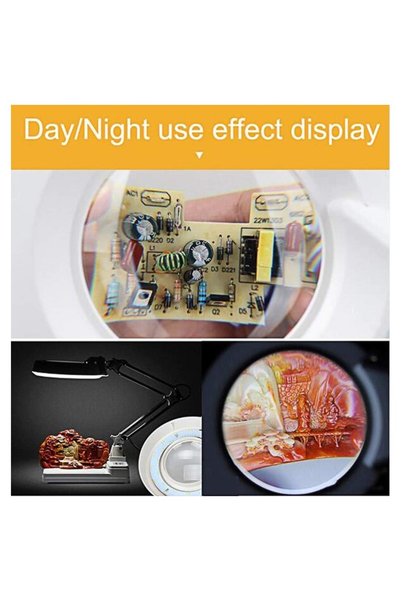 MBL Illuminated 8X Acrobat Magnifying Glass with Desktop Stand Laboratory, Technical Service, Beauty Salon..