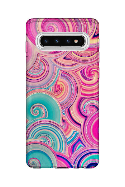 lelia حافظة هاتف شفافة مطبوعة متوافقة مع هاتف سامسونج جالاكسي S10 |   مجموعة ...