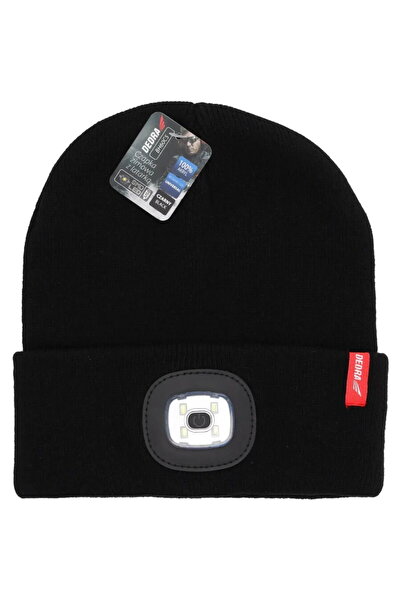 Generic Winter Hat with Lantern, Black, Universal Size