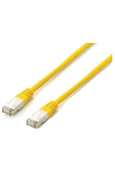 EQUIP Cablu de rețea Cat6A S/FTP 2xRJ45 20.00m galben plat. LSZH pungă de pol...