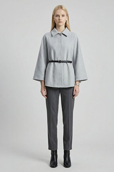 Rays 3067 Belt Detail Poncho Gray