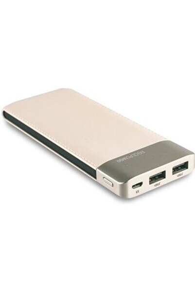 realpower Baterie externă PB-8000, culoarea șampaniei la modă, 8.000 mAh