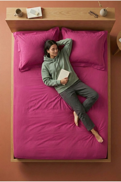 NESCO 100% pamuk komada fuksije Čaršav sa lastišem set Jednokrevetno Bračni s...