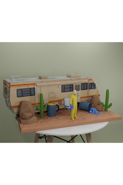 Pixra Diorama Breaking Bad Walter Çöl Sahnesi