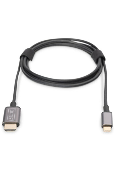 Assmann Adaptor USB-C-HDMI 1.8m 4K/30Hz carcasă metalică neagră