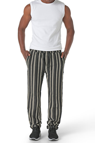 hendam Comfortable men's trousers with an elastic waistband