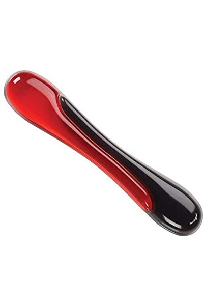 KENSINGTON Ergonomic Crystal Wristrest Wave - Gel, Red-Black