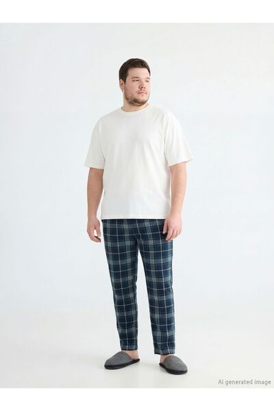 LC Waikiki Standard Pattern Plaid Men's Pajama Bottoms