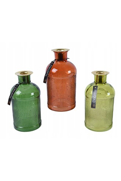 Other Suport decorativ pentru lumânări tip pastilă din sticlă 16 x 8 cm 1 buc.