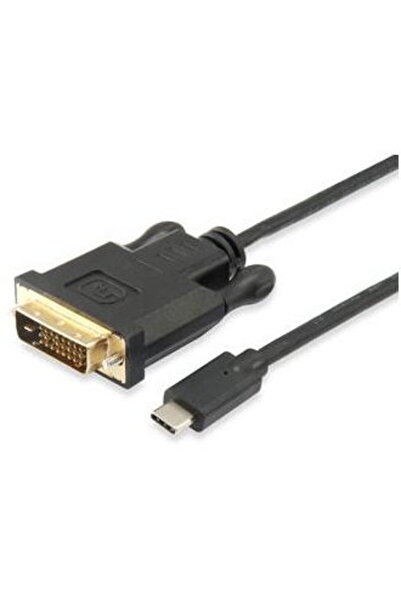 EQUIP Adaptor USB-C la DVI-D (24+1) 1920x1200/60Hz 1.80m Negru
