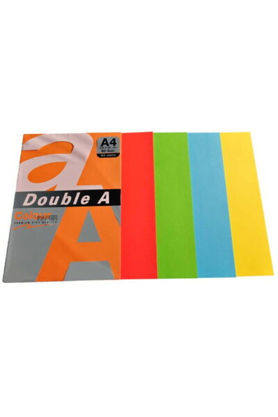 DOUBLE A Hârtie colorată pentru copiator A4, 80gsm, 500 coli/parte superioară...