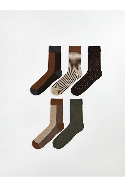 LC Waikiki Patterned Men's Socks 5-Piece