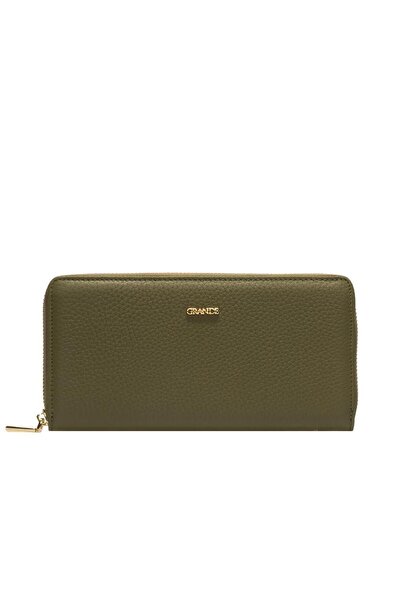 Grande Portofel de damă din piele naturală cu fermoar, dimensiune mare, din p...